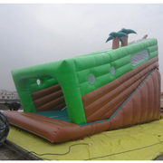 inflatable slides palm tree jungle